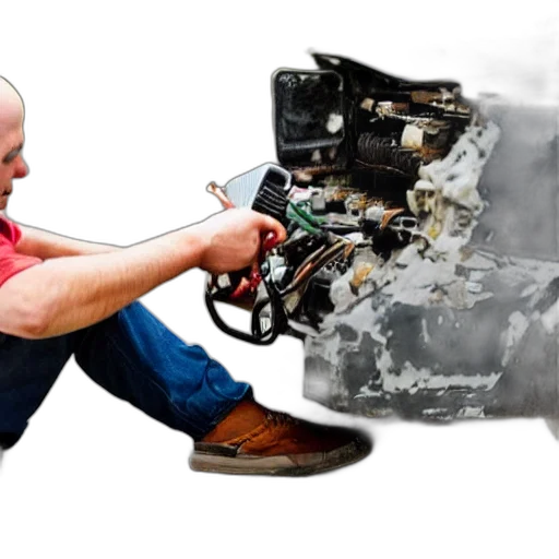 car, photorealistic, battery, eats transparent PNG cut-out