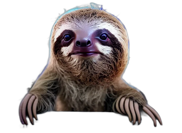animal, creature, staff, face, photorealistic, 3d render, concept art, film transparent PNG cut-out