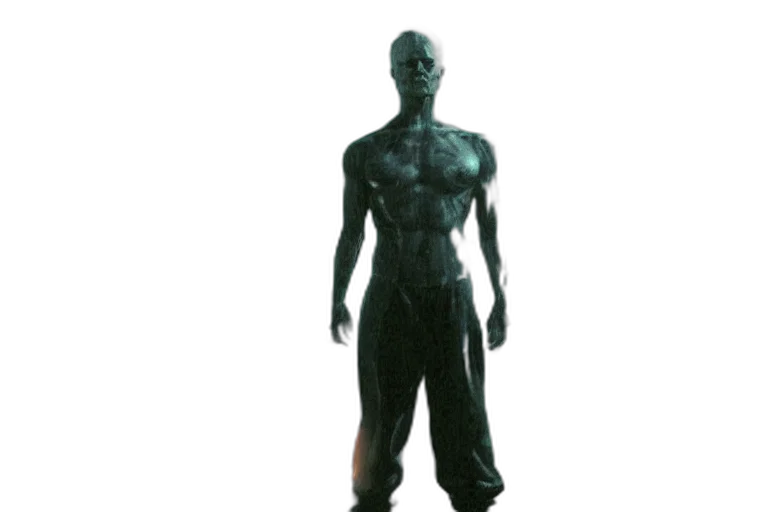 creature, robot, mask, staff transparent PNG cut-out