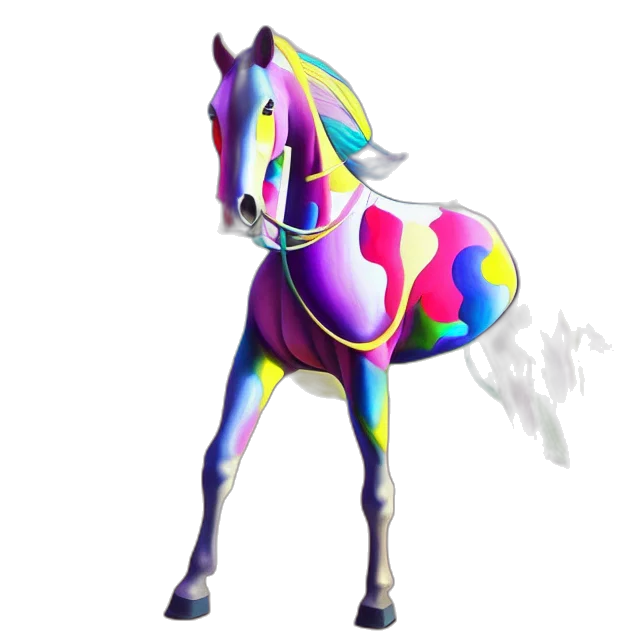 animal, creature, vaporwave, concept art transparent PNG cut-out