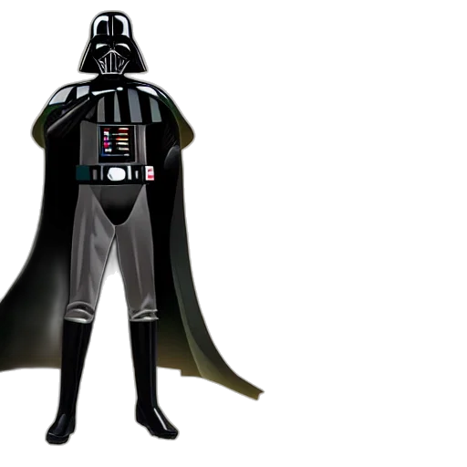 concept art, comic book art, 3d render, darth transparent PNG cut-out