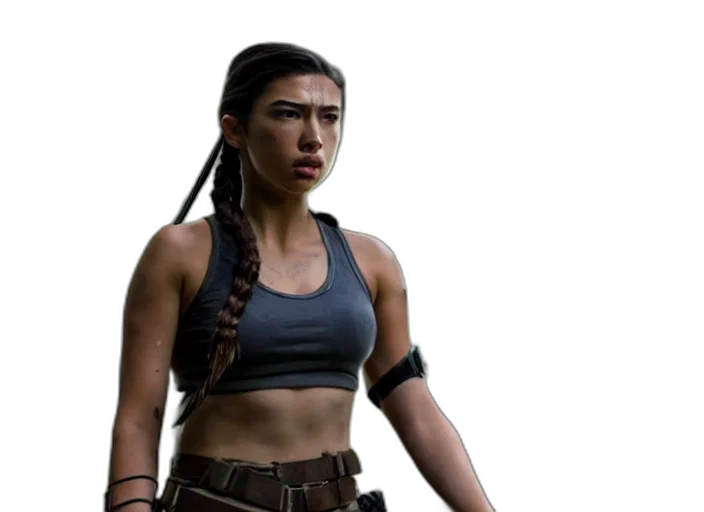 weapon, concept art, cyberpunk, film, still, amber, midthunder, lara transparent PNG cut-out