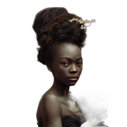 crown, dress, jewelry, hair, concept art, fantasy art, photorealistic, oil painting transparent PNG cut-out