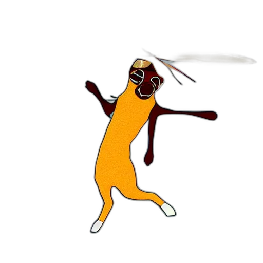 staff, animal, creature, hair, concept art, cartoon, anime, pixel art transparent PNG cut-out