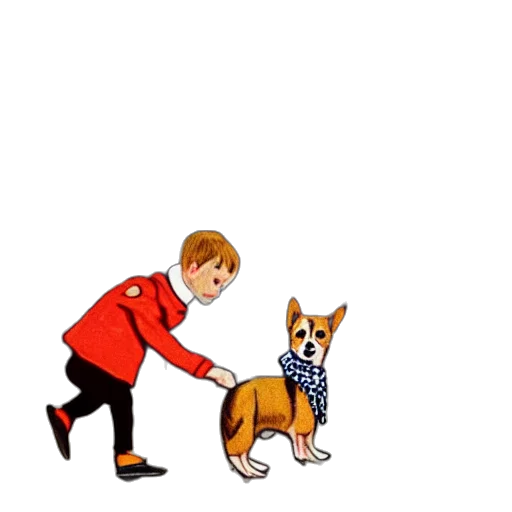 animal, staff, pixel art, cartoon, book, illustration, french, boy transparent PNG cut-out