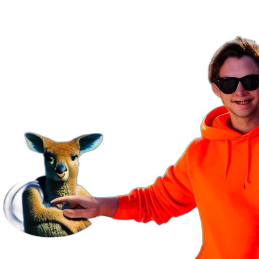animal, creature, jacket, staff transparent PNG cut-out