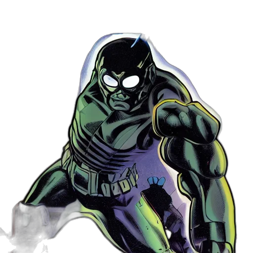 mask, comic book art, concept art, green transparent PNG cut-out