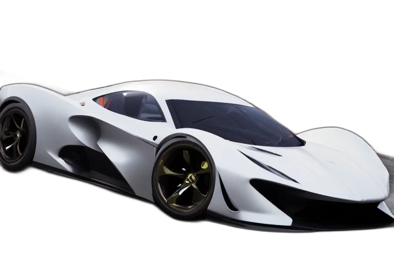 car, 3d render, concept art, photorealistic transparent PNG cut-out