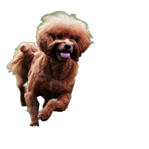 animal, creature, hair, photorealistic, pixel art, 3d render, concept art, bichon transparent PNG cut-out