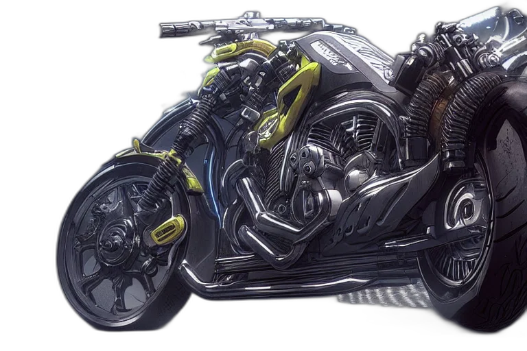 car, 3d render, photorealistic, concept art, cyberpunk, motorcycle, concept, designed transparent PNG cut-out