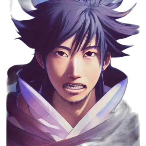 face, mask, dragon, staff transparent PNG cut-out