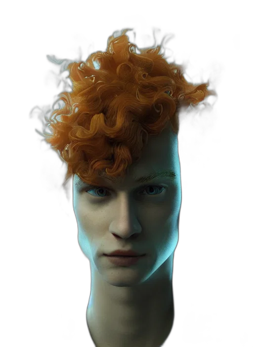 hair, face, crown, mask transparent PNG cut-out