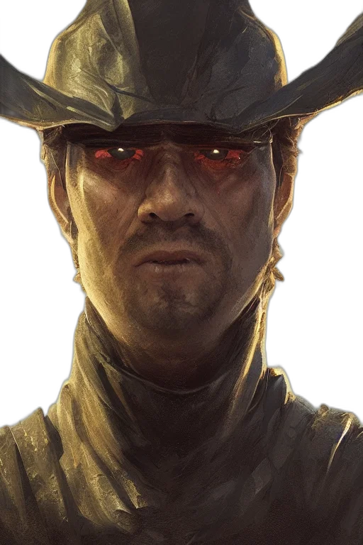face, hat, mask, staff transparent PNG cut-out