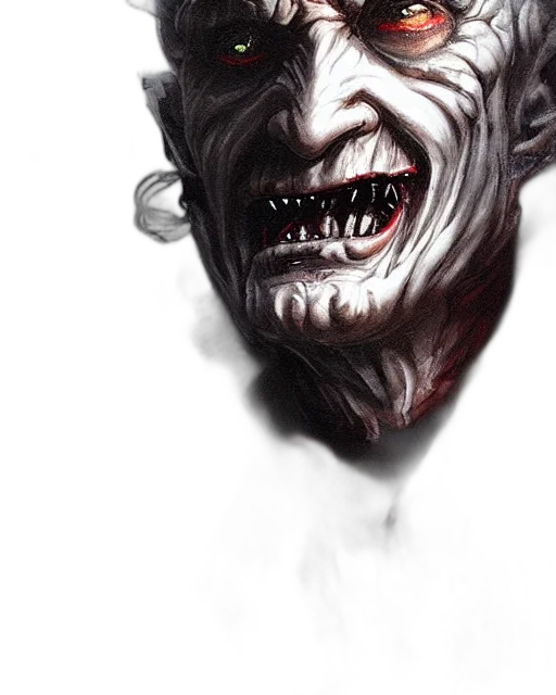 face, creature, mask, concept art, photorealistic, fantasy art, comic book art, demonic transparent PNG cut-out