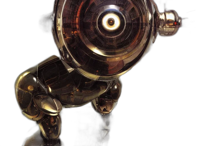robot, weapon, sword, staff, 3d render, concept art, outer space, portrait transparent PNG cut-out