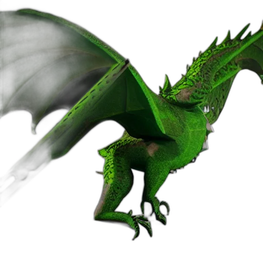 dragon, animal, creature, staff, 3d render, concept art, fantasy art, photorealistic transparent PNG cut-out
