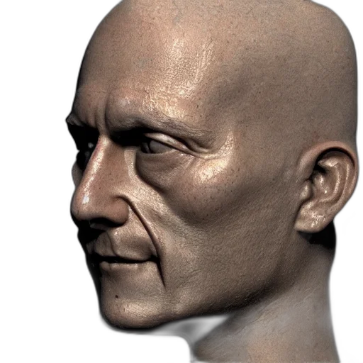 face, mask, robot, creature, 3d render, photorealistic, concept art, cyberpunk transparent PNG cut-out