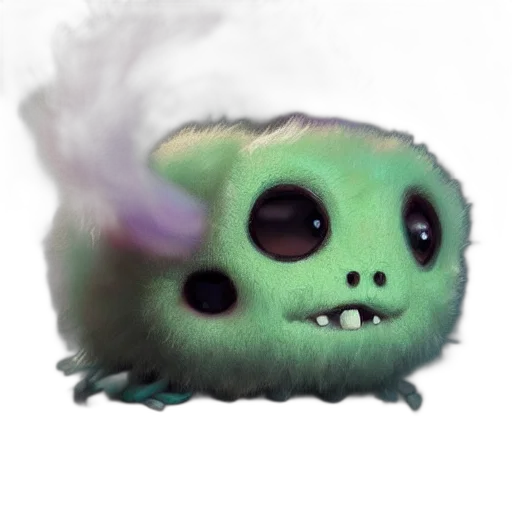 creature, dragon, mask, staff transparent PNG cut-out