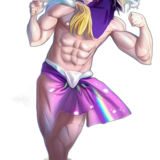 concept art, anime, fantasy art, vaporwave transparent PNG cut-out