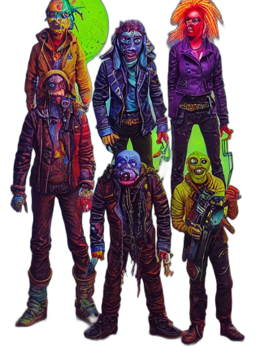 jacket, staff, mask, concept art transparent PNG cut-out