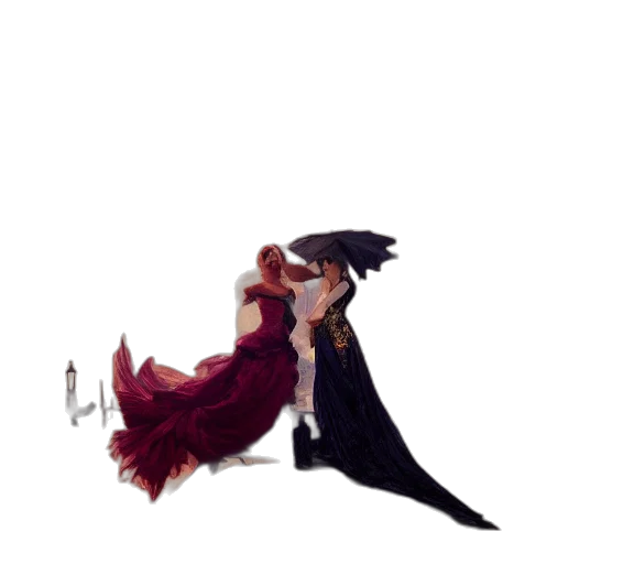 umbrella, dress, crown, sword, concept art, pixel art, fantasy art, 3d render transparent PNG cut-out