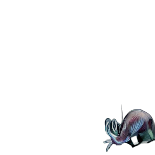 creature, animal, hair, dragon, concept art, watercolor, pixel art, 3d render transparent PNG cut-out