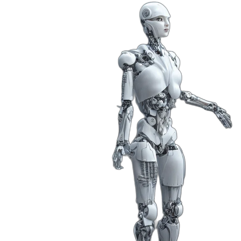 robot, 3d render, concept art, cyberpunk, octane, render, ultra, photorealistic transparent PNG cut-out