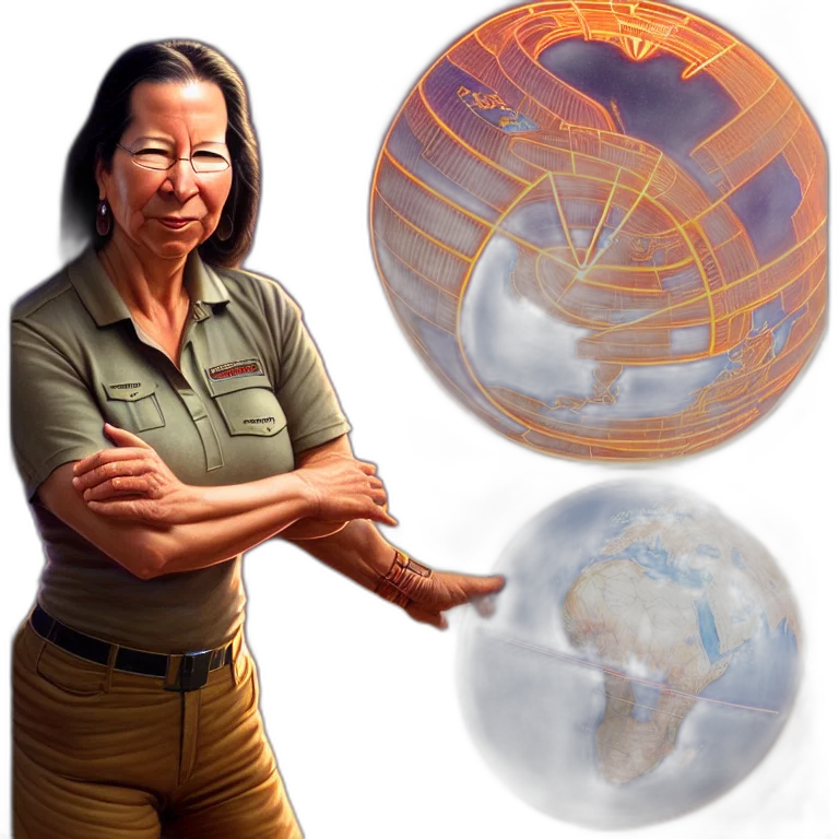 staff, epic, portrait, slightly, muscular, indigenous, visionary, sheila transparent PNG cut-out