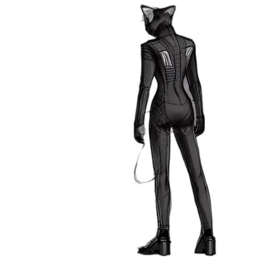 dress, mask, robot, creature, concept art, 3d render, comic book art, cyberpunk transparent PNG cut-out