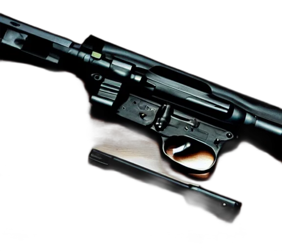weapon, staff, 3d render, photorealistic, concept art, photo, gun, desk transparent PNG cut-out