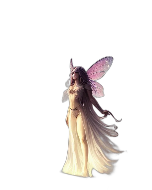 dress, creature, staff, concept art transparent PNG cut-out