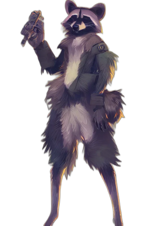 jacket, staff, creature, animal transparent PNG cut-out