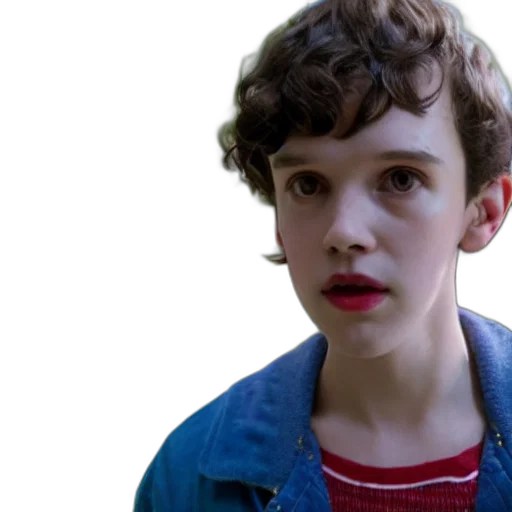 face, photorealistic, demogorgon, stranger, things, wearing, blue, earrings transparent PNG cut-out