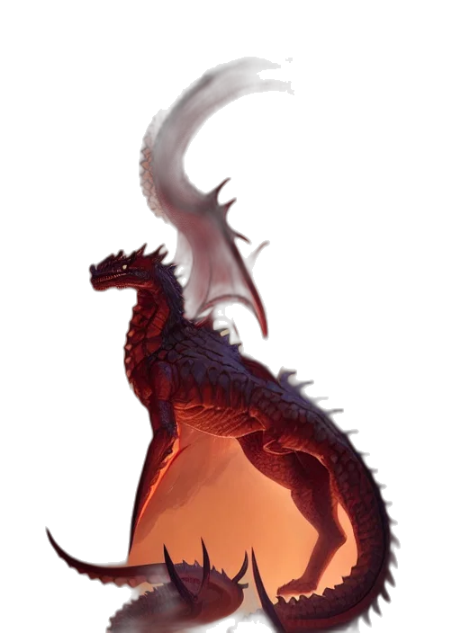 dragon, creature, staff, animal, concept art, fantasy art, pixel art, 3d render transparent PNG cut-out