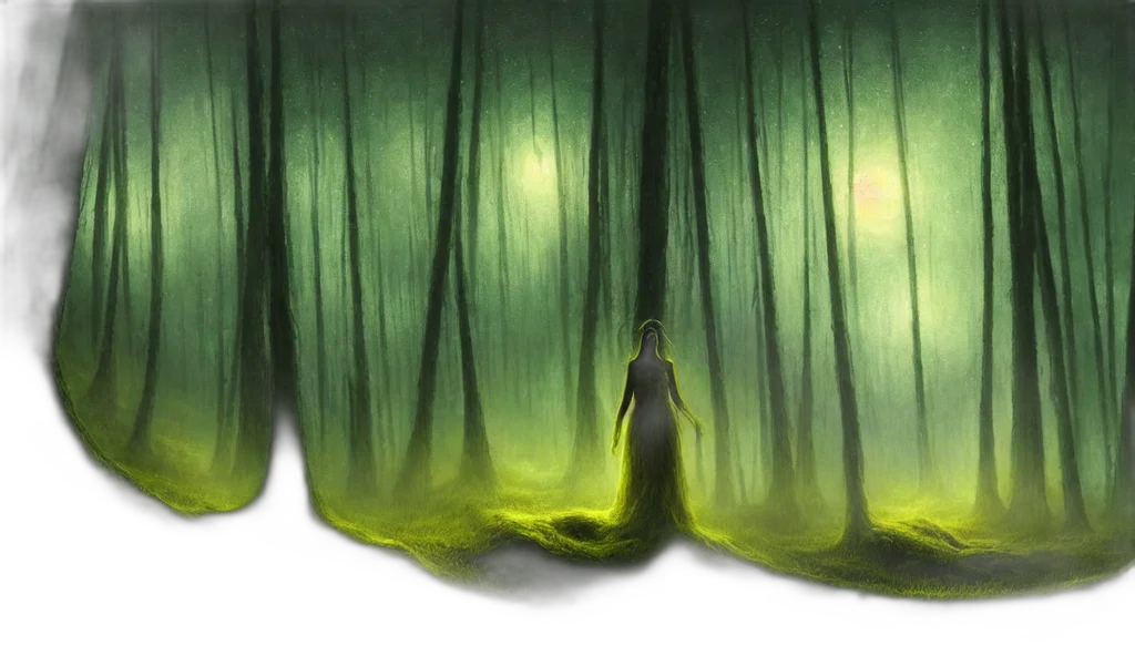 dress, creature, tree, concept art transparent PNG cut-out