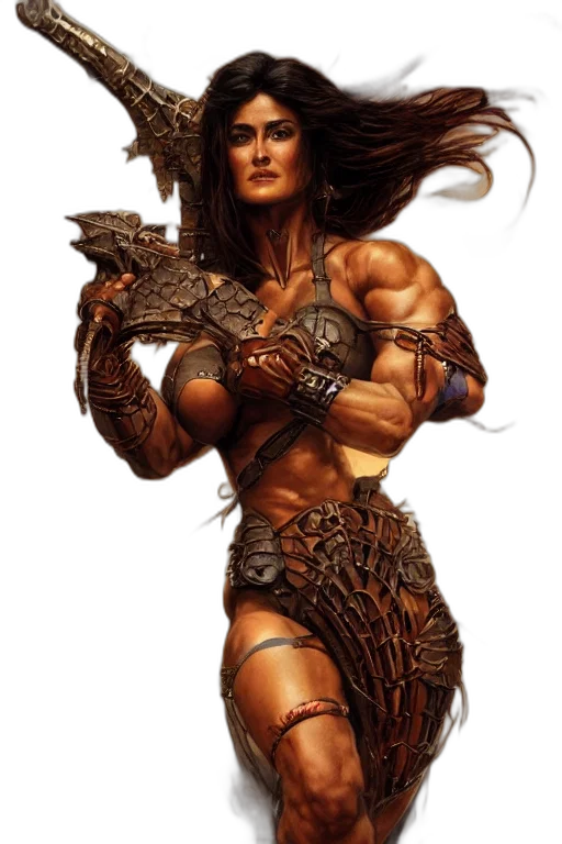 fantasy art, concept art, comic book art, photorealistic transparent PNG cut-out