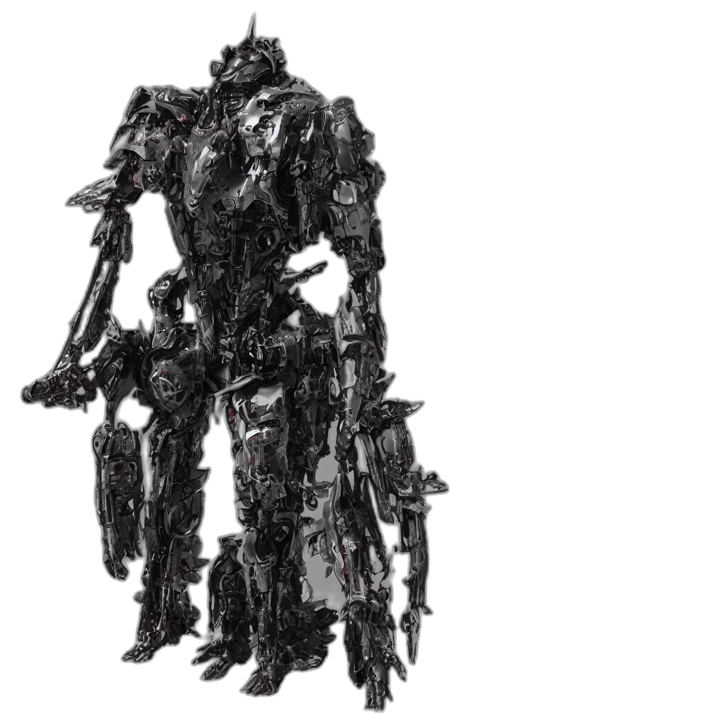 robot, weapon, creature, staff transparent PNG cut-out