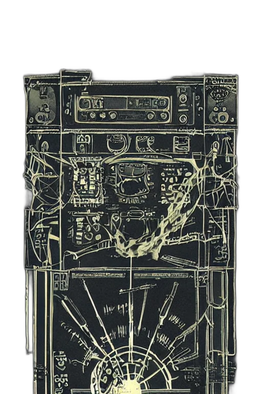 robot, mask, jacket, weapon transparent PNG cut-out
