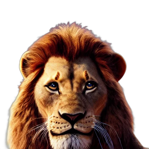 animal, crown, staff, face, photorealistic, oil painting, concept art, fantasy art transparent PNG cut-out