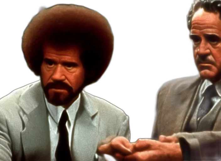 fire, bob, ross, godfather, vito, corleone, movie, still transparent PNG cut-out