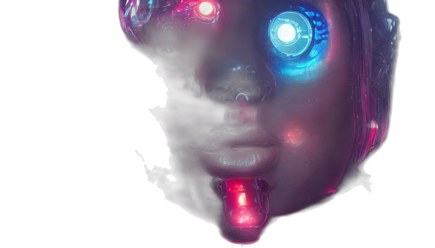 robot, face, mask, creature transparent PNG cut-out