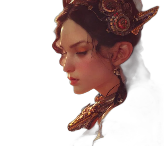 crown, face, dragon, mask, fantasy art, concept art, photorealistic, oil painting transparent PNG cut-out
