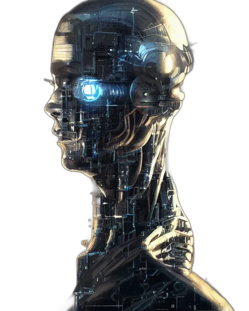 robot, face, mask, dress transparent PNG cut-out