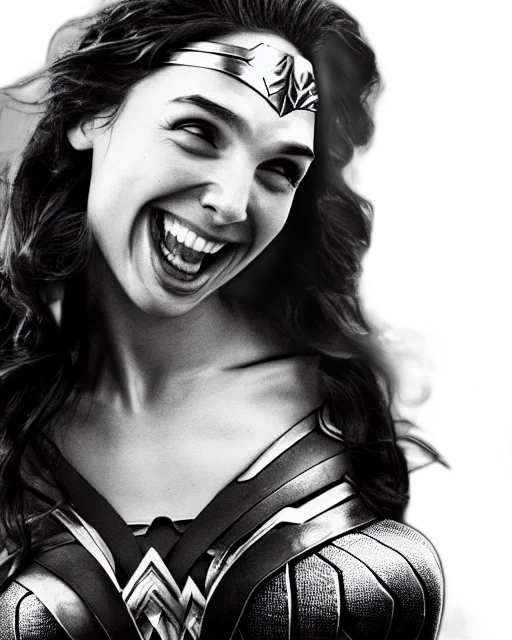 comic book art, gal, gadot, crinkles transparent PNG cut-out