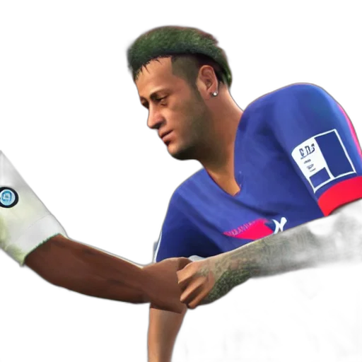 weapon, robot, 3d render, concept art, photorealistic, cartoon, neymar, gta transparent PNG cut-out