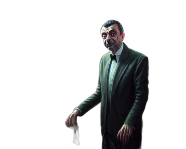 jacket, staff, face, weapon transparent PNG cut-out