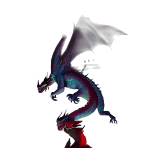 dragon, creature, staff, animal transparent PNG cut-out