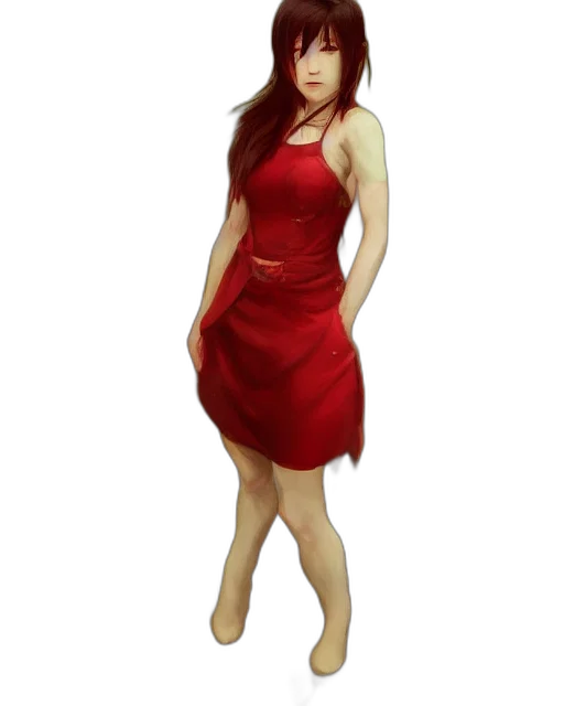 dress, staff, concept art, fantasy art transparent PNG cut-out