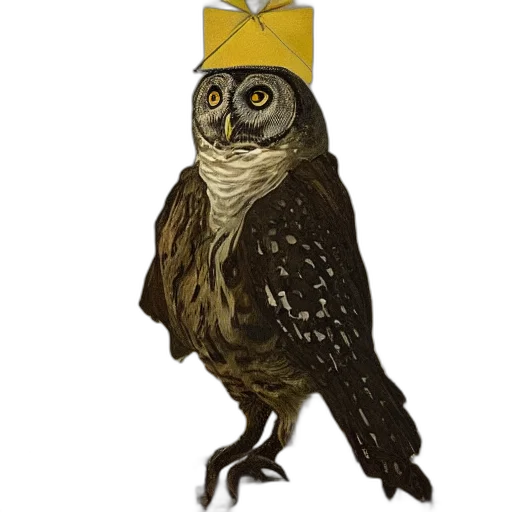 crown, animal, hat, staff transparent PNG cut-out