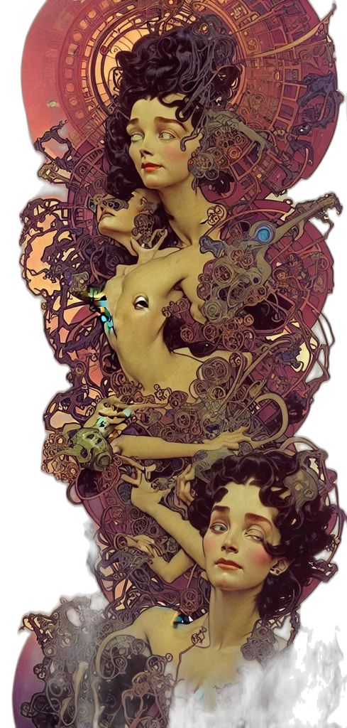 mask, dragon, crown, fantasy art, concept art, comic book art, 3d render, underwater transparent PNG cut-out